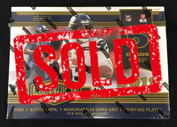 2019 Panini Plates & Patches Box Break - Arizona Cardinals